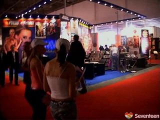 Two young Seventeen girls on a sex exhibition Public!-4