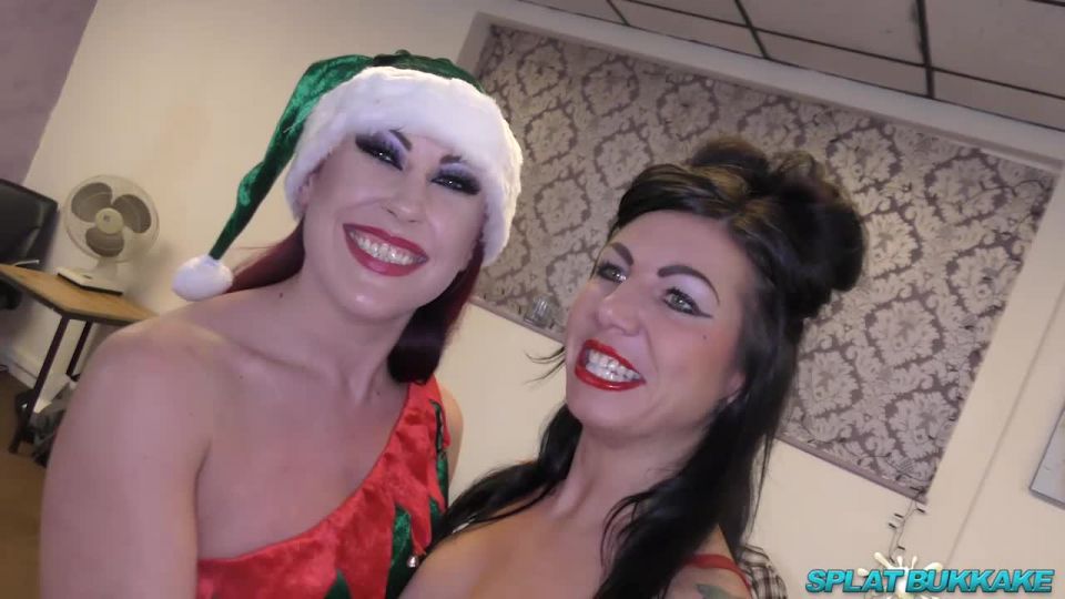 Christmas bukkake for Tyla and Gina Bukkake!