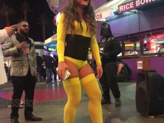 CandidCreeps 860 Pikachu Thong in Public Halloween Candid Hal-4