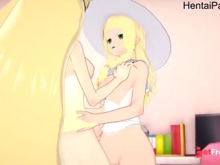 [GetFreeDays.com] Hentai 3P Lusamine x Lilie Pokemon Uncensored Porn Clip December 2022-0