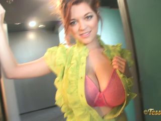 Porn online TessaFowler presents Tessa Fowler in Green Top Pink Bra 2 (2014.07.29)-8