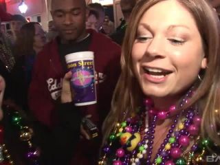 Mardi Gras Grannies Showing Off Their  Jugs-2