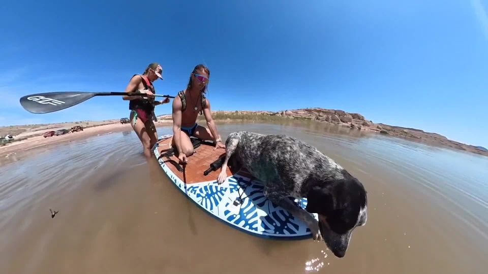 SparksGoWildSex on a Paddle Board