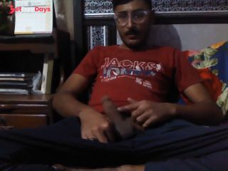 [GetFreeDays.com] Horny pakistani Guy In Sweatpants Masturbates His Big Cock Until Moaning Cumshot Adult Video November 2022-5