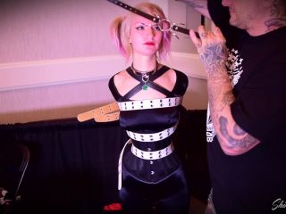 xxx video 43 czech vr fetish fetish porn | Shiny bound – Trip Six.. Hogtied in Pink.. Live at Fetishcon | crotch rope-0