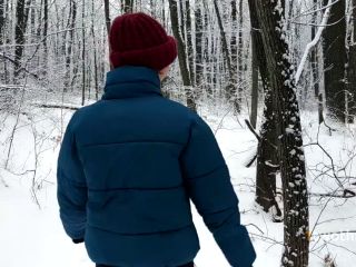 Walk In Snowy Forest Turned Into Choking On Hot Cum 1080p-1