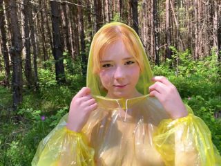 Girl In Pvc Raincoat Suck Dick In The Forest 1080p-0