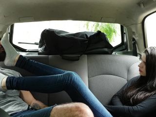 xxx video 28 Emily Foxx – Smelling My Socks And Worship My Feet In The Car, first foot fetish on femdom porn -2