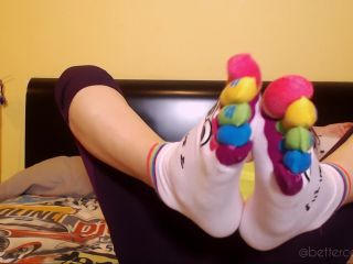 adult xxx clip 45 bondage fetish Ready to sniff my cute coloured socks? Sure? They are so fucking stinky, humiliation on femdom porn-4