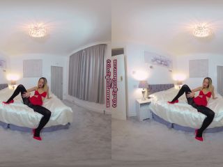 xxx video 28 Glossy Black Tights JOI Smartphone, huge blonde on virtual reality -3