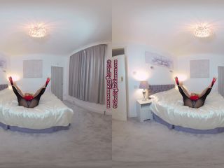 xxx video 28 Glossy Black Tights JOI Smartphone, huge blonde on virtual reality -5