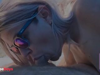 [GetFreeDays.com] Getting a Public Blowjob from lilsubbybunny on the Beach Adult Film July 2023-0