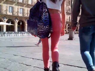 Hot girl in pink  tights-8