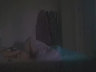 Wife fingering pussy on the bed. hidden cam-5