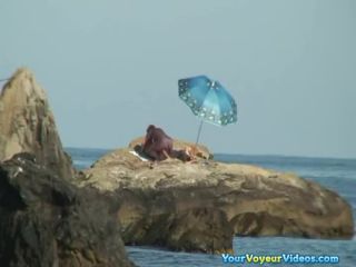 Couple caught fucking in the  rocks-3