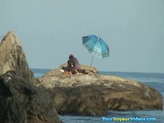 Couple caught fucking in the  rocks-5
