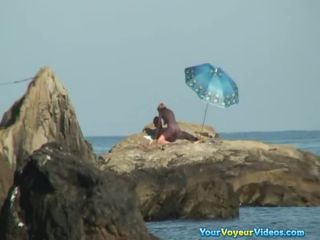 Couple caught fucking in the  rocks-6