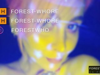 Forest Whore - Night naked walk, licking public toilet and public fetishes  - 2020 - bdsm porn hijab femdom-9