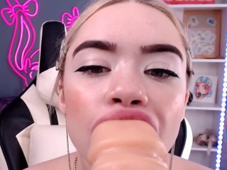 Mia Melon – Sweet Sperm Facial 1 | deepthroat | cumshot cute teen girl blowjob and quick sex-1