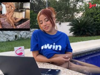 [GetFreeDays.com] Funny Vlog about behind the scenes and my best videos - I get hot and play with my lush in the pussy Porn Clip November 2022-5