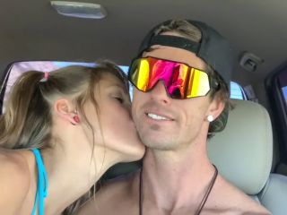 Road Head On A Road Trip Sloppy Blowjob In The Truck 720p-1