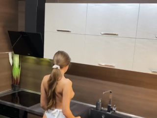 Slutty Maid Loves To Take It Hard In Both Holes Anal Creampie 1080p-0