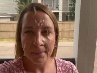 PilatesMilf - Cumwalk Outside After a Blowjob Facial - Cumshots-8