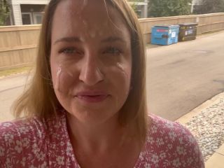 PilatesMilf - Cumwalk Outside After a Blowjob Facial - Cumshots-9