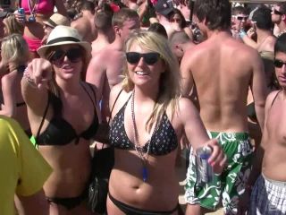 College Coed Party Girls Show Off Their Wares In Public Flashing Their Tits Public-1