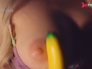 [GetFreeDays.com] playing with banana and my boobs Sex Clip October 2022-3