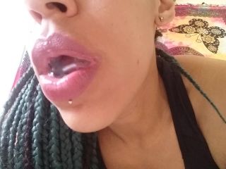 My big mouth and juicy fat tongue Black!-9