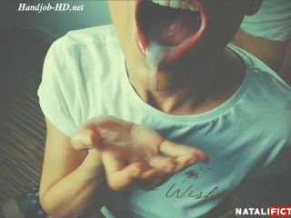 adult clip 2 Handjob and Big Cumshot in Mouth – Natali Fiction, sweaty feet fetish on fetish porn -9