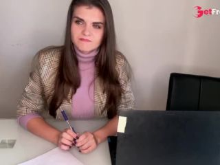 [GetFreeDays.com] Hot Step Mother Seduces Step Son in the office, shows him milky nipples and Makes big cock Handjob Adult Stream January 2023-2