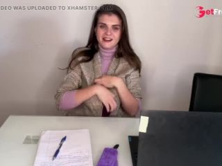 [GetFreeDays.com] Hot Step Mother Seduces Step Son in the office, shows him milky nipples and Makes big cock Handjob Adult Stream January 2023-6