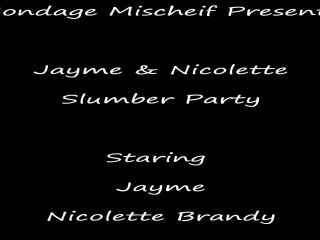 adult video clip 39 Jayme & Nicolette Slumber Party, bdsm kiss on femdom porn -0