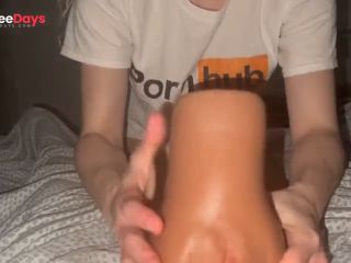 [GetFreeDays.com] My Boyfriends Cock VS Me and a Toy pussy. Huge cumshot Adult Stream November 2022-4