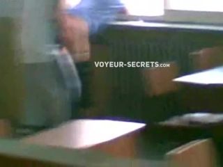Busted teens during sex in a  classroom-4