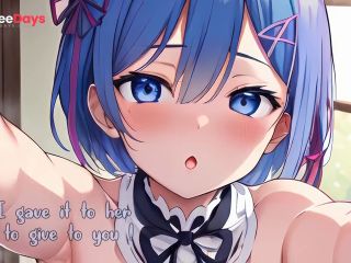 [GetFreeDays.com] HENTAI  Emilia Is a Naughty Girl... She Organizes a Threesome With Rem For Your Birthday Adult Clip January 2023-5