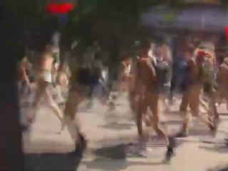 Naked students do a running protest-6