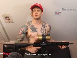 [GetFreeDays.com] MAGA PATRIOT fucks AR15 using LIBERAL TEARS as lube Satire Adult Video April 2023-1