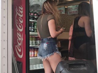 CandidCreeps 817 Booty Shorts Latina Booty Arse Denim Candid -9