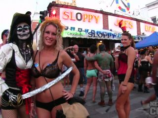 Nude Girls With Only Body Paint Out In Public On The Streets Of Fantasy Fest 2018 Key West  Florida-7
