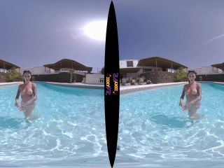 Tattooed & Topless In The Pool (VR Striptease-6