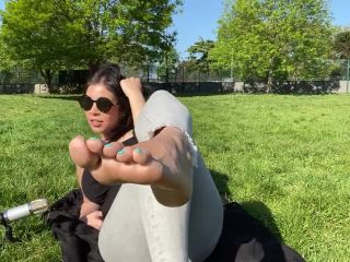 online xxx clip 20 Feetwonders in ASMR feet teasing outdoors – (Premium user request) on femdom porn hottest foot fetish-6