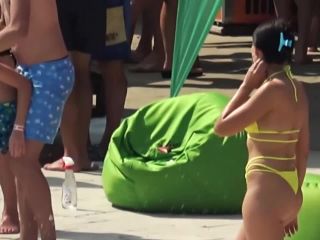 Hot friends looking fuckable at a swimming  pool-5