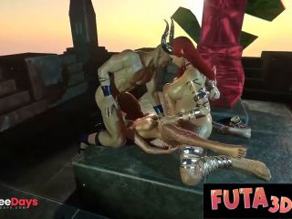 [GetFreeDays.com] HOT BABE FUCKED On Top Of The Pyramid Altar By FUTA Creature Porn Film July 2023-3