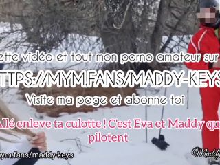 Maddy Keys  2 French Slut Give A Blowjob To Their Snow Ski Teacher  Rea-7