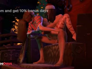 [GetFreeDays.com] Sexy Christmas Elf Girl Riding On Top Santas Dick Adult Clip December 2022-6