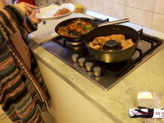 Onethelma - The Housewife Alone At Home Prepares a Quick Dinner Naked In Kitchen Compilation - Handpicked Jerk - Off - Solo girl-1