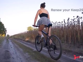 [GetFreeDays.com] Flashing Ass While Riding A Bicycle Upskirt Sex Clip April 2023-1